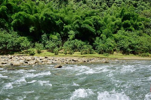 Through some rough rapids