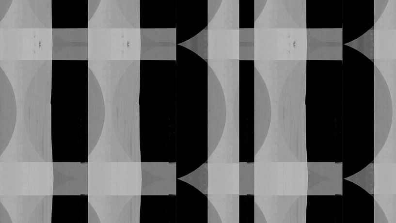Abstract contrast shapes by FRESH Fine Art