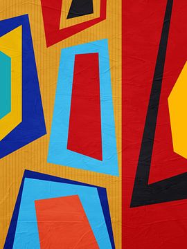 ART ABSTRAIT GÉOMÉTRIQUE MODERNE ET COLORÉ