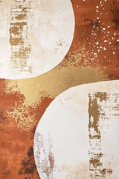 Abstract geometrisch ontwerp met textuur van Imperial Art House