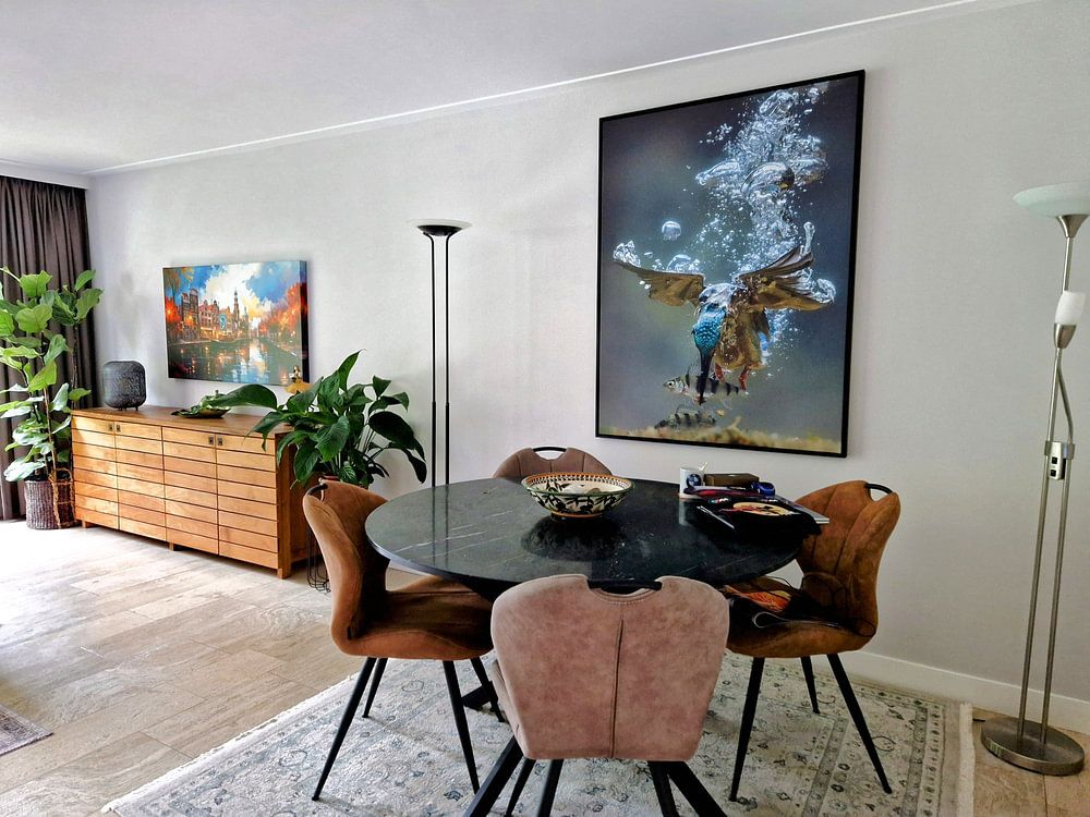 Eisvogel (ubter Wasser)  von Jaap La Brijn 