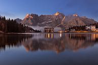 Zonsopgang bij Lago Misurina in de Dolomieten van Thomas Rieger thumbnail