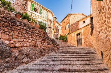 Idyllic old mediterranean village of Fornalutx on Mallorca island, Spain by Alex Winter