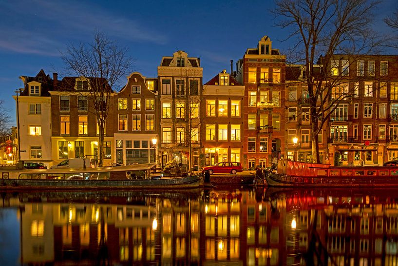 Maisons historiques sur le canal d'Amsterdam Pays-Bas par Eye on You