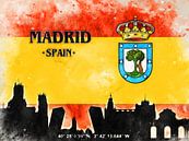 Madrid von Printed Artings Miniaturansicht