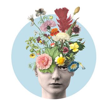 Zelfportret met bloemen (Daisy)