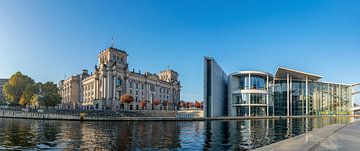 Panorama Berlijn - Paul Löbe Huis ontmoet Reichstag van Karsten Rahn