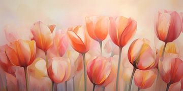 Tulips abstract by Bert Nijholt