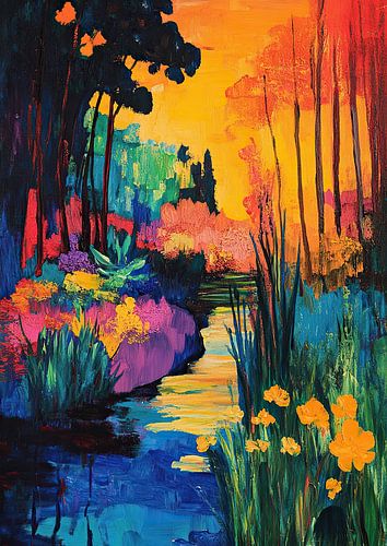 Bosrivier Bloemen Planten Natuur