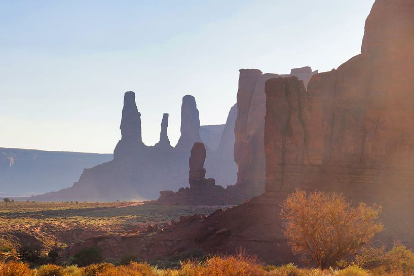 Rock formations in Monument Valley by Buellom