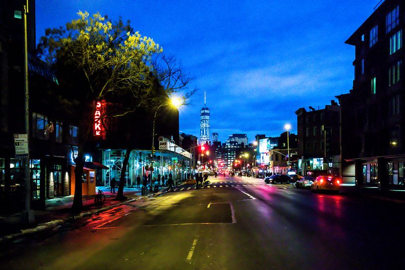 Nachtleben auf den Straßen von New York von Eric van Nieuwland