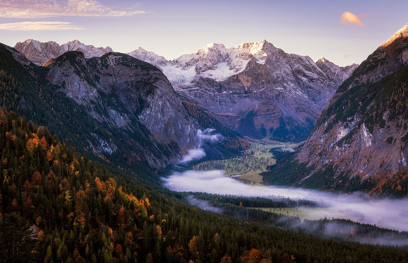 Sommets de montagne en automne par Jürgen Rockmann