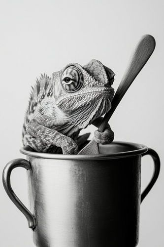 Lizard in a pot