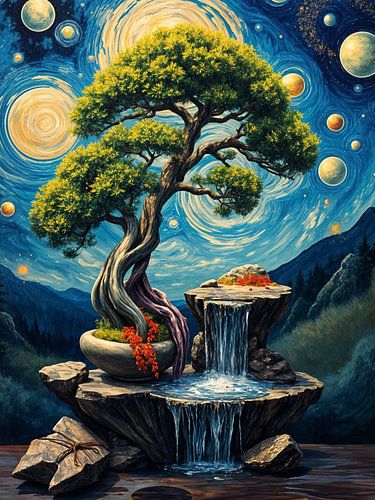 Sterrennacht Bonsai