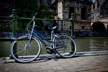 Straatbeeld in Gent van Skyfall