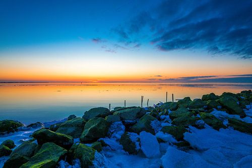 Winter Sonnenuntergang Zürich Friesland