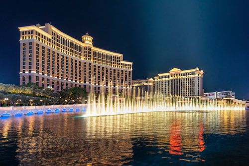 Water features at the Bellagio Hotel, The Strip, Las Vegas, Nevada, USA