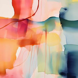 fond abstrait à l'aquarelle ou à l'encre