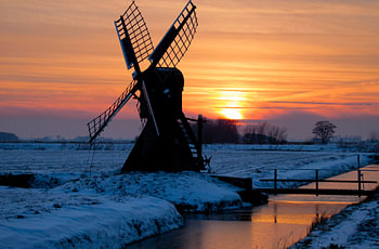prachtig plaatje met zonsondergang