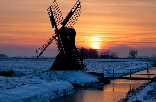 prachtig plaatje met zonsondergang