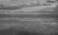 De wadden in zwart wit. van Jose Lok thumbnail