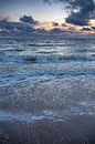Golven Noordzee zonsondergang Callantsoog van Margreet Frowijn thumbnail