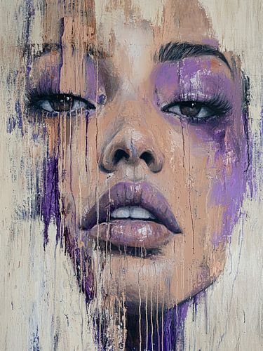 Portrait abstrait moderne