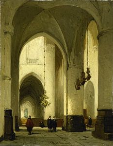 Intérieur de la Grote de Sint Bavokerk à Haarlem, Johannes Bosboom