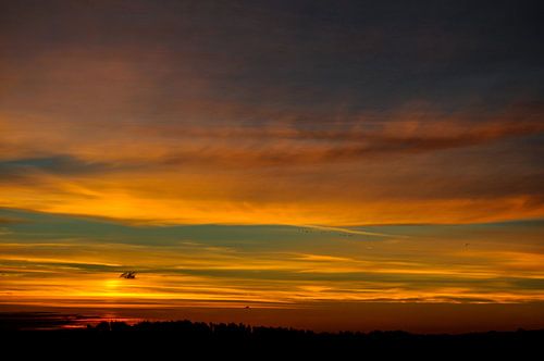 Stimmungsvoller Sonnenaufgang über Vilmnitz, Putbus, Rügen