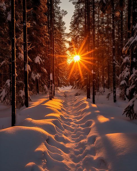 Winterlandschaft von fernlichtsicht