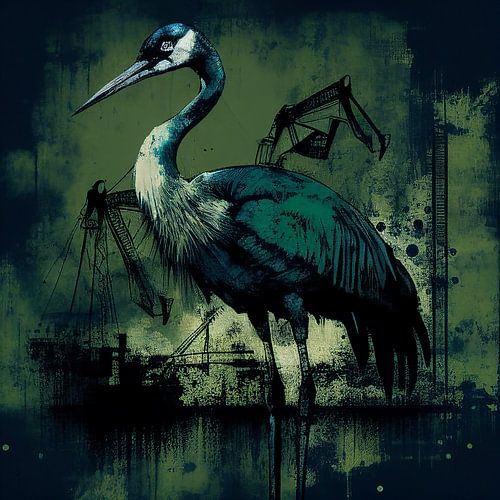 Grue urbaine abstraite