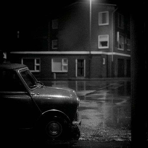 Mini on a dark evening