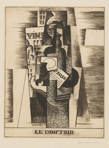 Louis Marcoussis - Le Comptoir (1920)