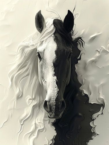 Yin en Yang Paardenportret 3