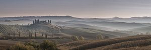 Sonnenaufgang bei Podere Belvedere in der Toskana