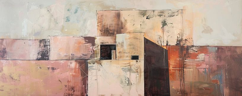 Abstract van Abstract Schilderij