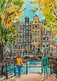 Peinture d'Amsterdam sur Peinture Abstraite