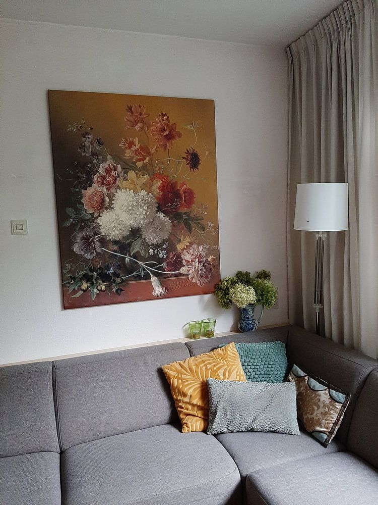 Still life with flowers in a vase, Georgius Jacobus Johannes van Os 