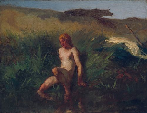 Jean-François Millet, De Baadster, 1848