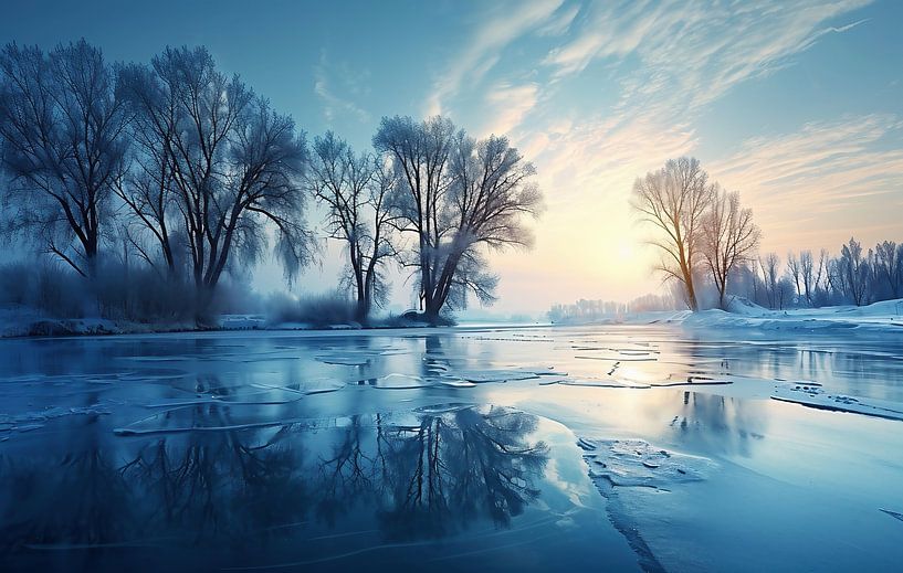 Winterlandschaft von fernlichtsicht