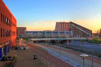 Zonsondergang station Leidschenveen, Den Haag