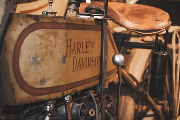 Harley Davidson motor uit 1915 van Frederike Heuvel