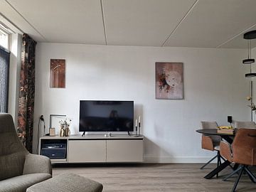 Klantfoto: Landschap in aardetinten, Japandi stijl van Japandi Art Studio