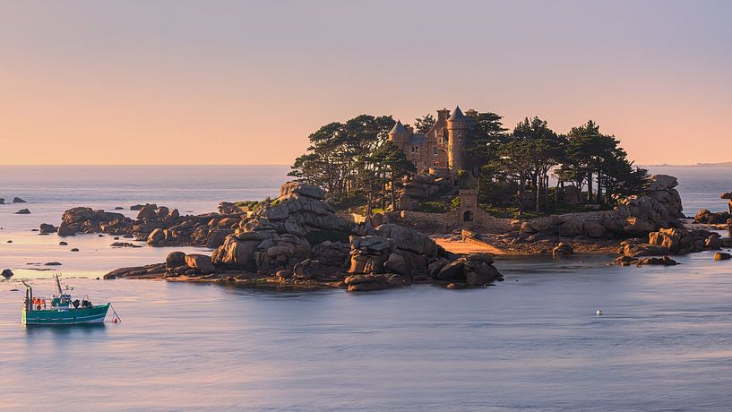 Ein Abend im Château de Costaérès, Bretagne, Frankreich von Henk Meijer Photography