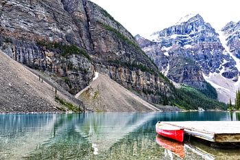 At Moraine Lake ......
