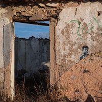 Ruin with mural