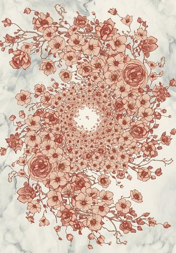 Flux céleste de cerisiers en fleurs