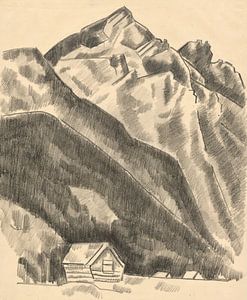 Gebirgslandschaft (Garmisch-Partenkirchen) (ca. 1930–1935) von Marsden Hartley