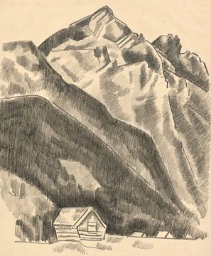 Gebirgslandschaft (Garmisch-Partenkirchen) (ca. 1930–1935) von Marsden Hartley von Peter Balan