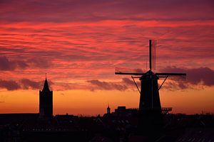 Zonsondergang Schiedam